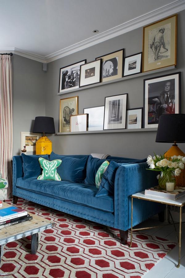   velvet upholstery living room decor