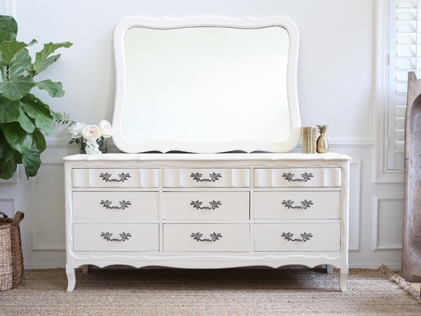 white dresser large mirror bedroom furniture