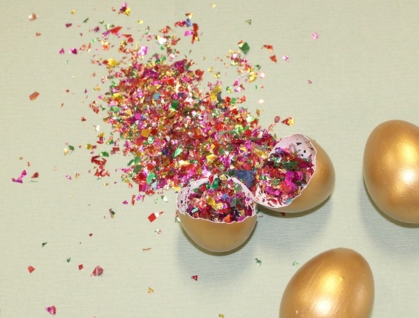 last minute DIY decorations confetti eggs