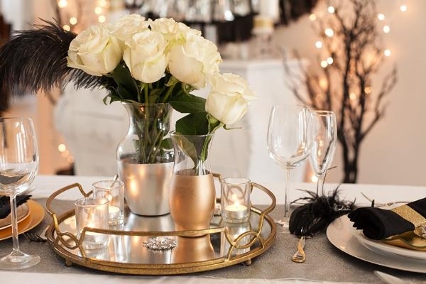 party ideas sophisticated elegant table decoration 