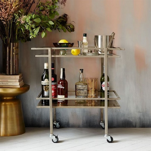 bar carts design ideas modern furniture two tier cart