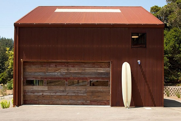 steel garage detached garage ideas corrugated steel 