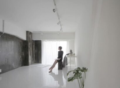minimalist-interior-design-jun-murata-small-apartment-renovation-gray-accent-wall