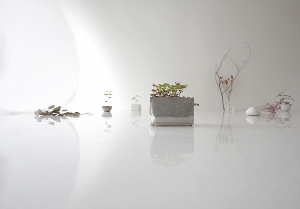 designs ideas concrete flower pots room decor