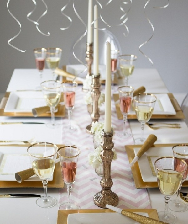 festive table decoration ideas candles 