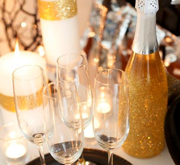 party decorations ideas champagne bottle 