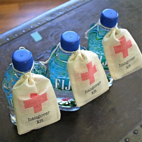 party favors ideas hangover kits easy DIY party favors