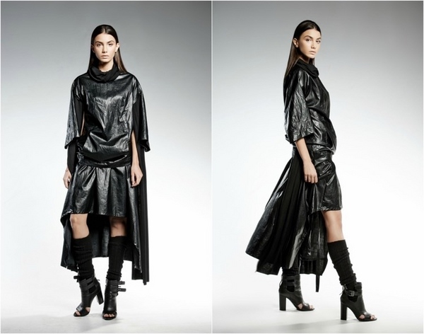 pendari collection women high quality eco leather tunic