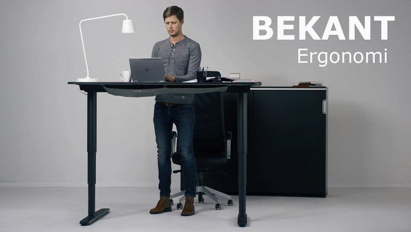 Bekant standing IKEA modern furniture sit stand 