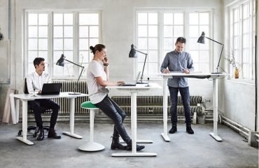 Bekant-standing-desk-by-IKEA-sit-stand-office-desk-modern-office-furniture