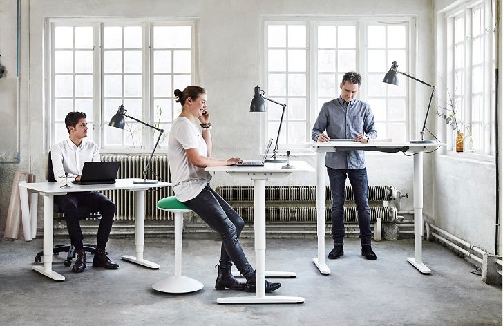 Bekant standing desk by IKEA sit stand office desk modern office furniture