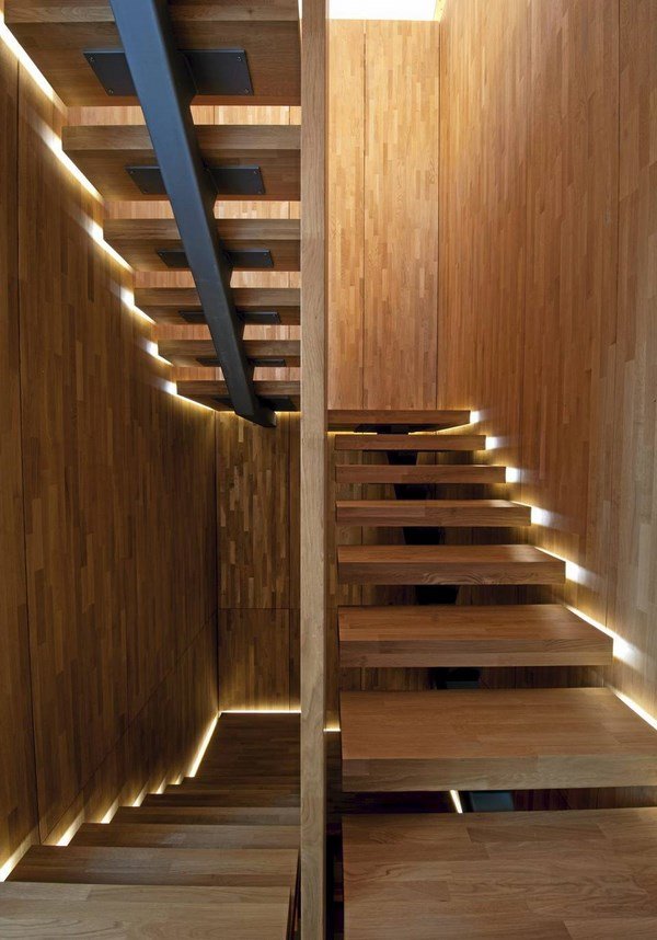 Interior staircase light ideas stair light types
