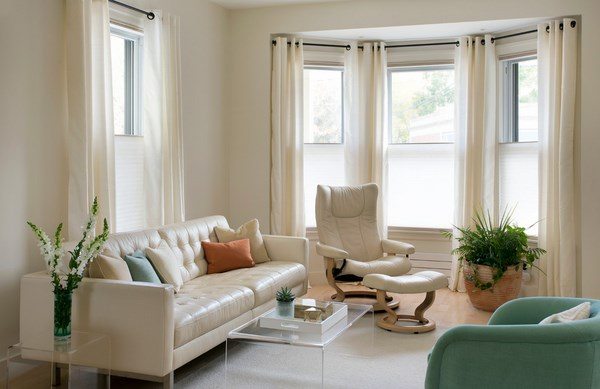 Bay Window Blinds Ideas How To Dress, Bay Window Curtain Ideas Living Room