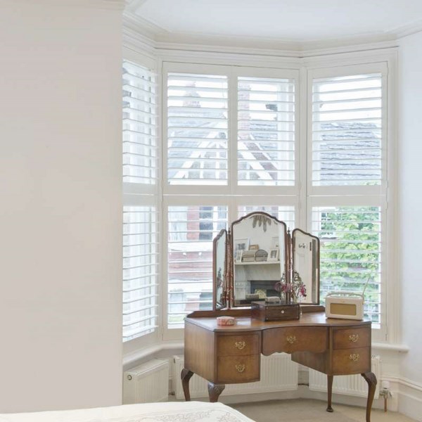 plantation shutter antique dressing table