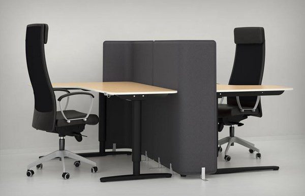  sit stand with screen black modern office furniture