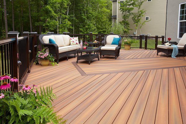 patio decking materials pros and cons patio deck ideas 