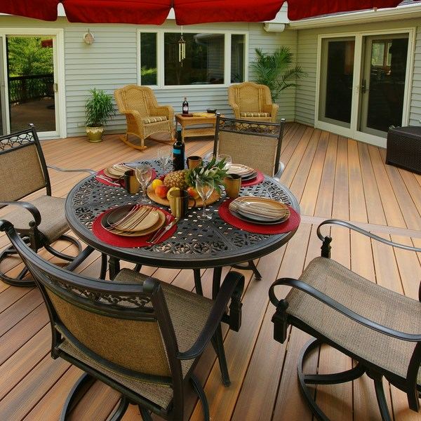 composite decking small patio deck ideas iron furniture