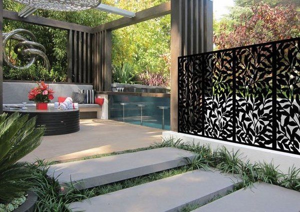 Decorative Metal Screen Panels In, Metal Garden Privacy Screen Ideas