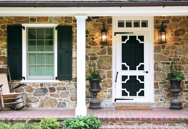 decorative porch decor ideas white screen door