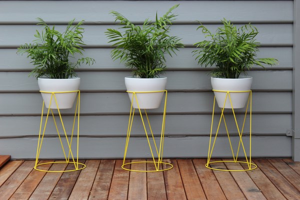 midcentury style plant stands