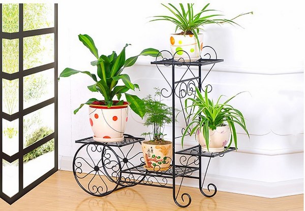 flower stand ideas stand with wheels iron plant stands