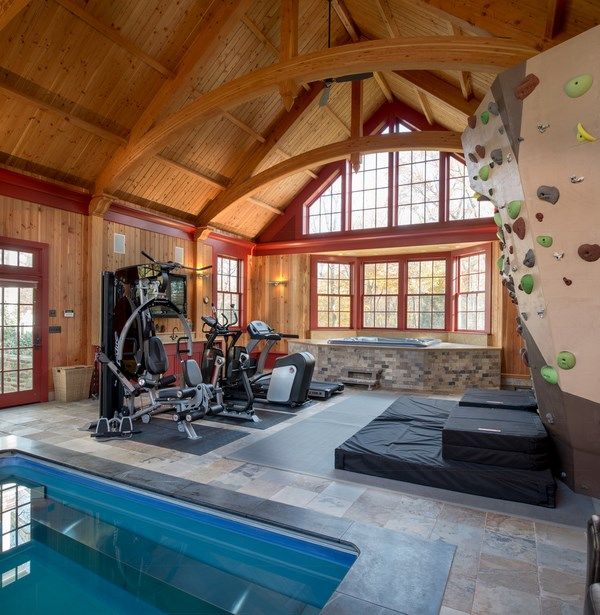 indoor rock climbing wall design ideas home gym indoor pool 