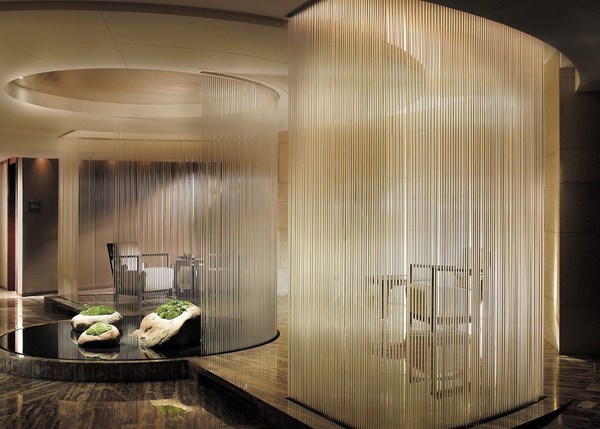 water curtain design indoor features