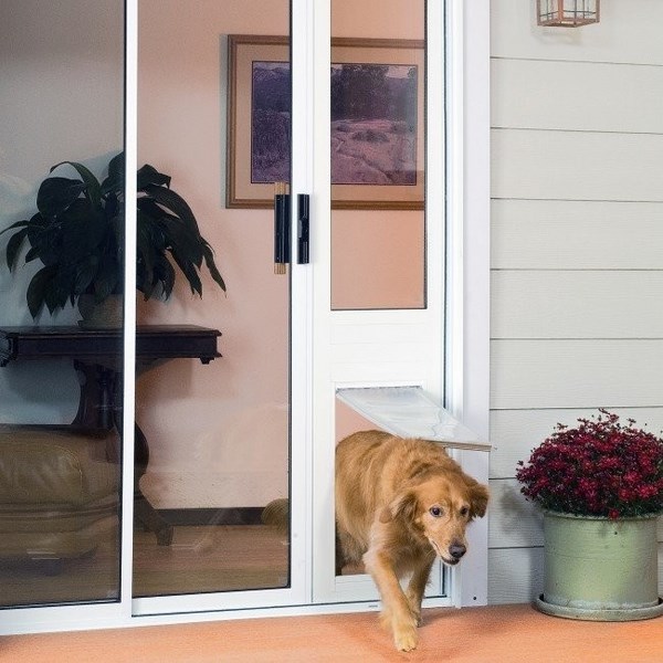sliding door flap dog door for sliding glass doors