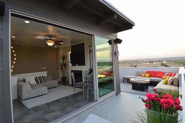modern roof deck design lounge furniture