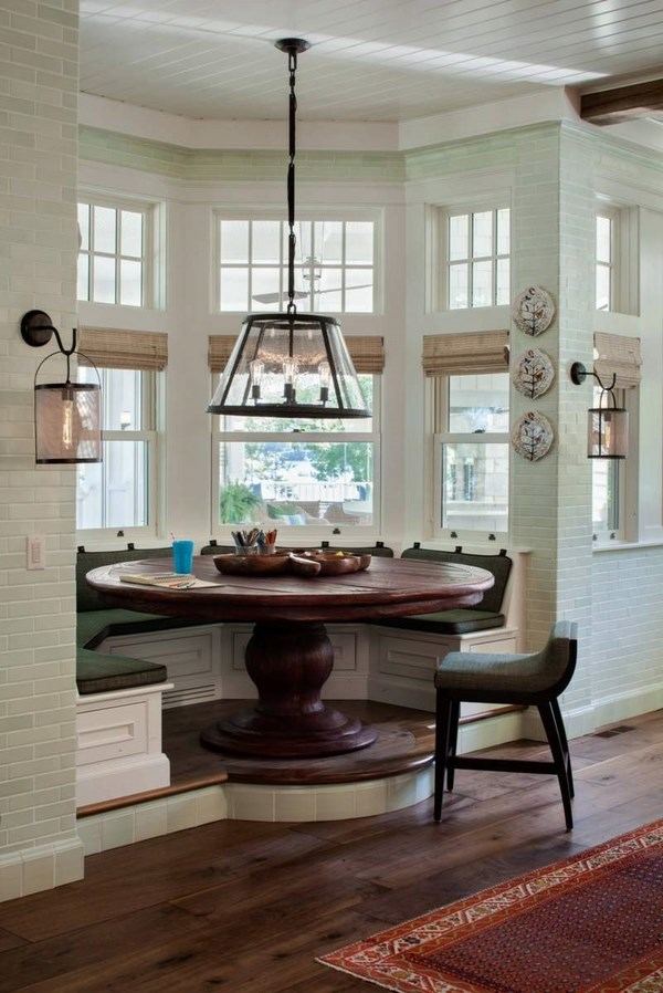 kitchen breakfast nook round table 