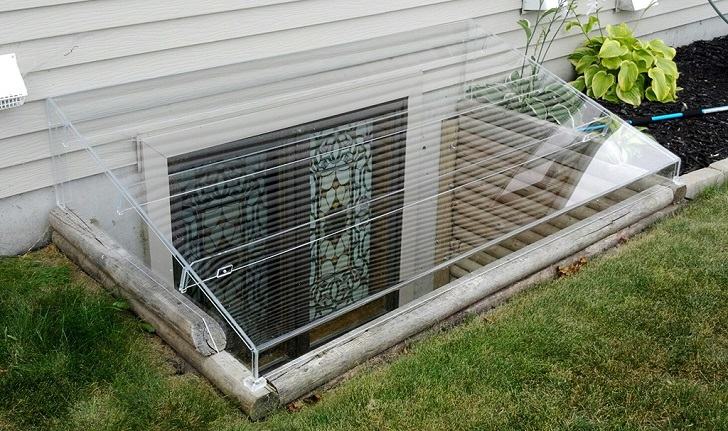 Window Well Covers Types Materials, Basement Window Weather Protection