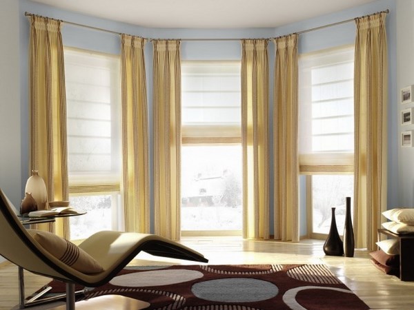 Bay window curtain ideas – give your bay window a ...