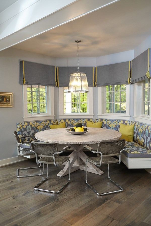 ideas bay blinds breakfast nook round table 