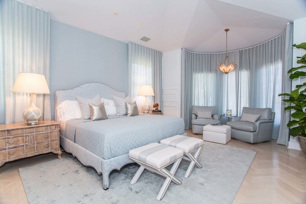 treatment bow urtains bedroom design 