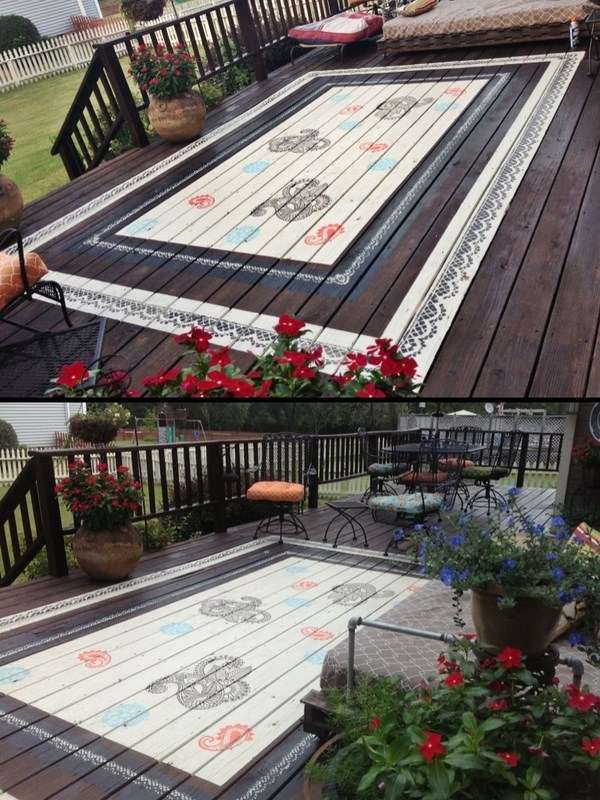 deck how to faux rug patio house exterior