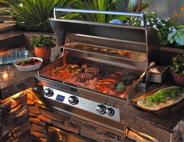 infrared-grills-pros and cons outdoor kitchen ideas 