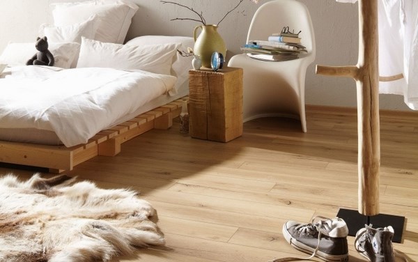 Skandinavian style bedroom design home flooring