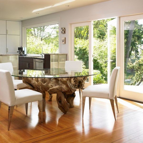 modern dining room furniture laminate wood flooring