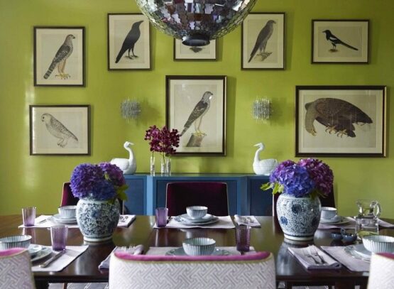Chartreuse-dining-room-wall-trendy-color-schemes