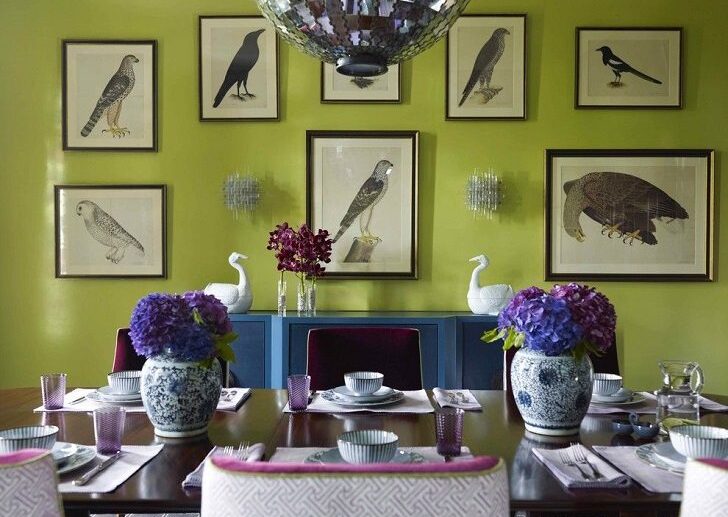 Chartreuse-dining-room-wall-trendy-color-schemes