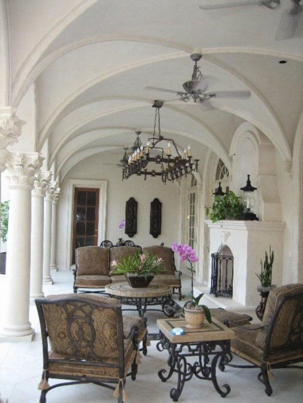 Inspiring veranda design ideas wrought iron outdoor furniture