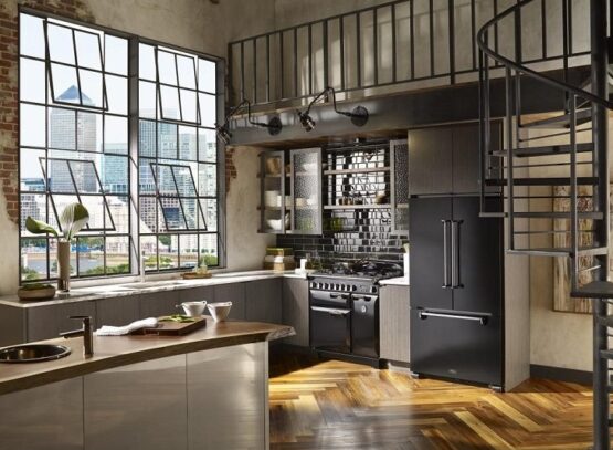 antique-stoves-modern-kitchen-industrial-decor