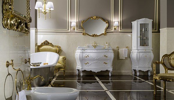 baroque furniture bathroom decor ideas