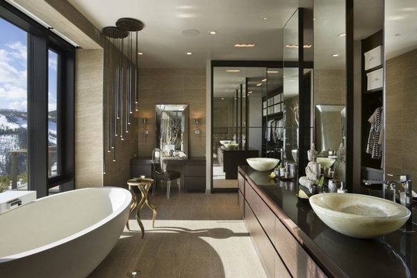 bathrom decor ideas stylish design bathtub vanity