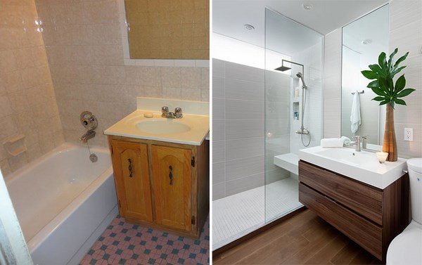 contemporary bathroom remodel ideas floating vanity