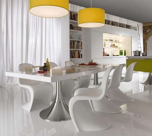 contemporary dining room furniture white chairs table