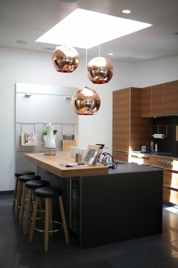 copper round pendant light dining room kitchen island