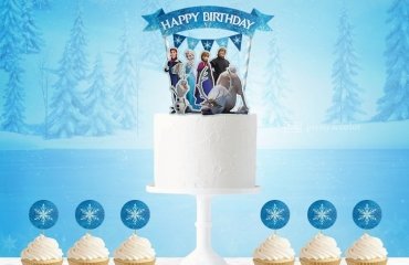 frozen-cakes-cupcake-toppers-and decorating-ideas
