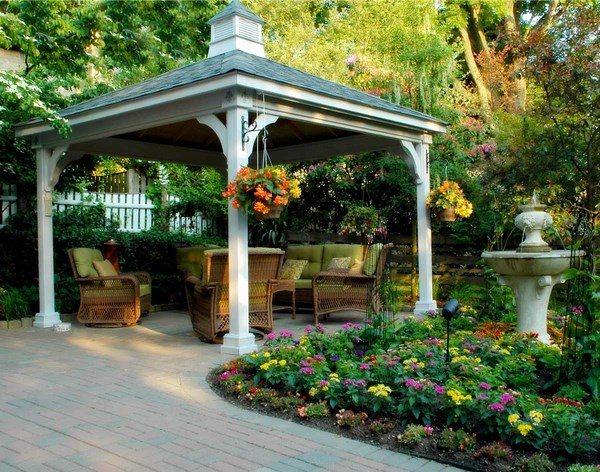 garden pavilion shade structure ideas backyard landscape