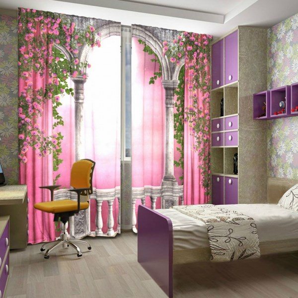 girl bedroom decorating ideas princess themed curtains